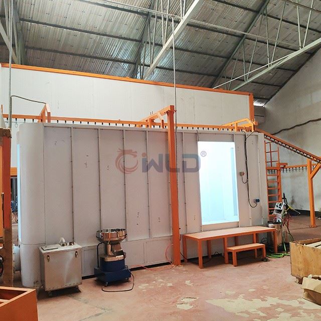 Electrostatic Automatic Powder Coating Line With Powder Recycling System suppliers